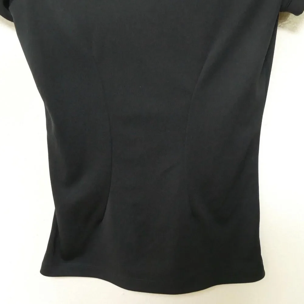 Nike Golf Dri-FIT Women’s Black Polo Shirt Short Sleeve Fitted Size XS